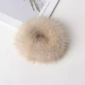 Hårstrikk off-white mink