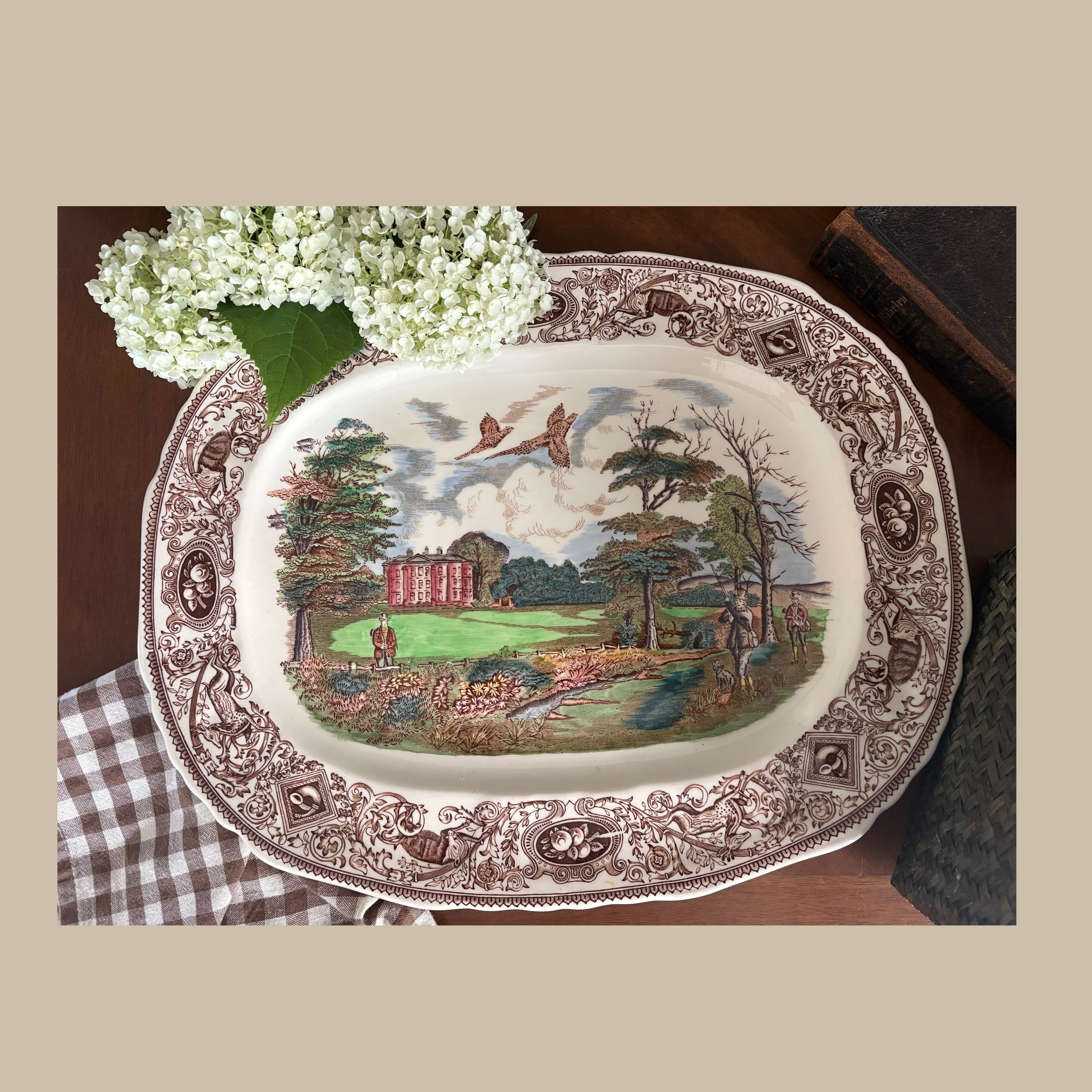 Fantastisk vintage serveringsfat fra Mason´s