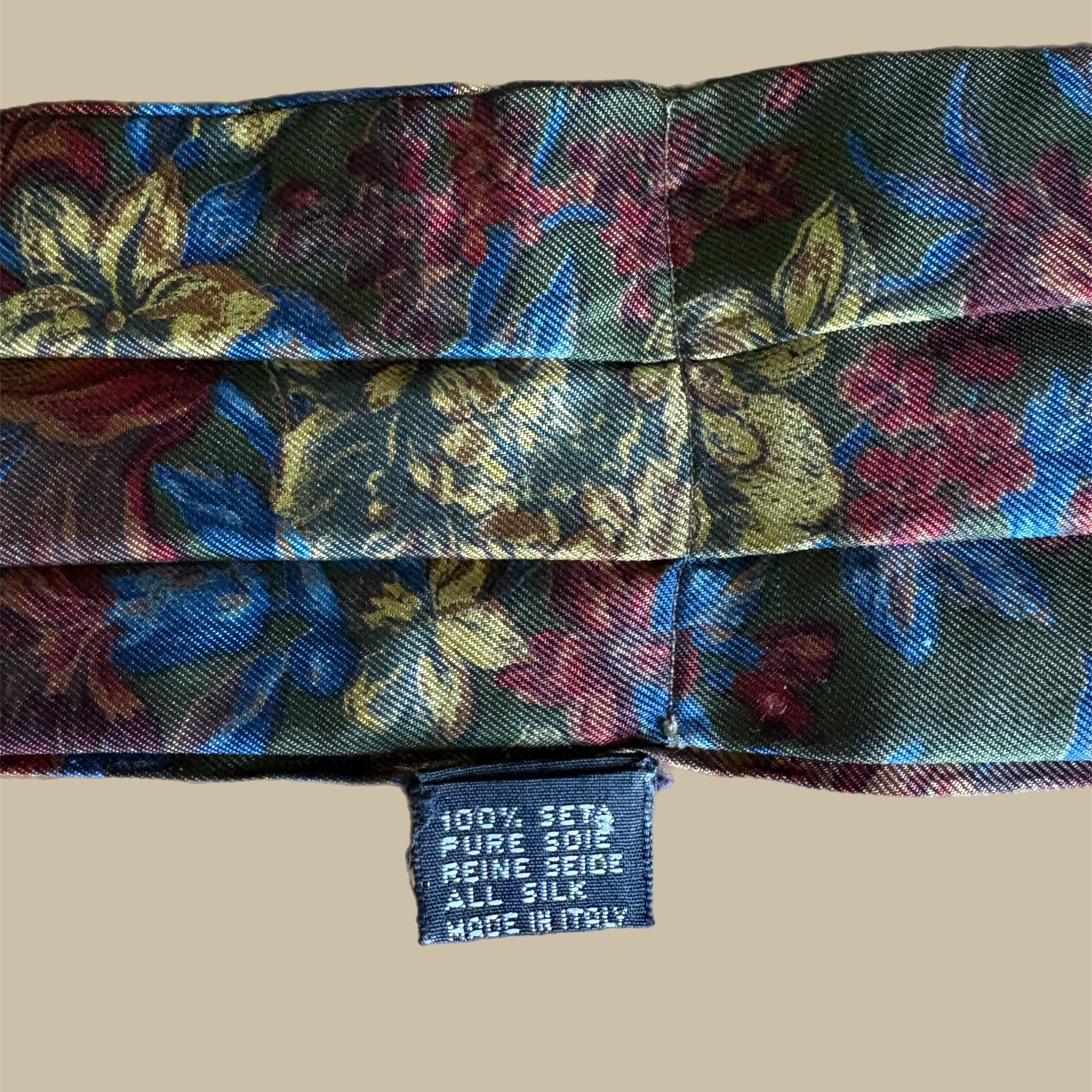 Vintage Mulberry England – Eksklusiv Cravat i 100 % Silke
