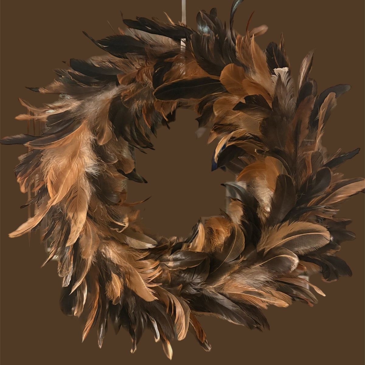 Fjærkrans – brun, 35–45 cm