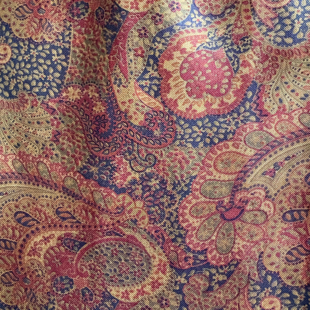 Vintage Mulberry England – Paisleymønstret Cravat i 100 % Silke