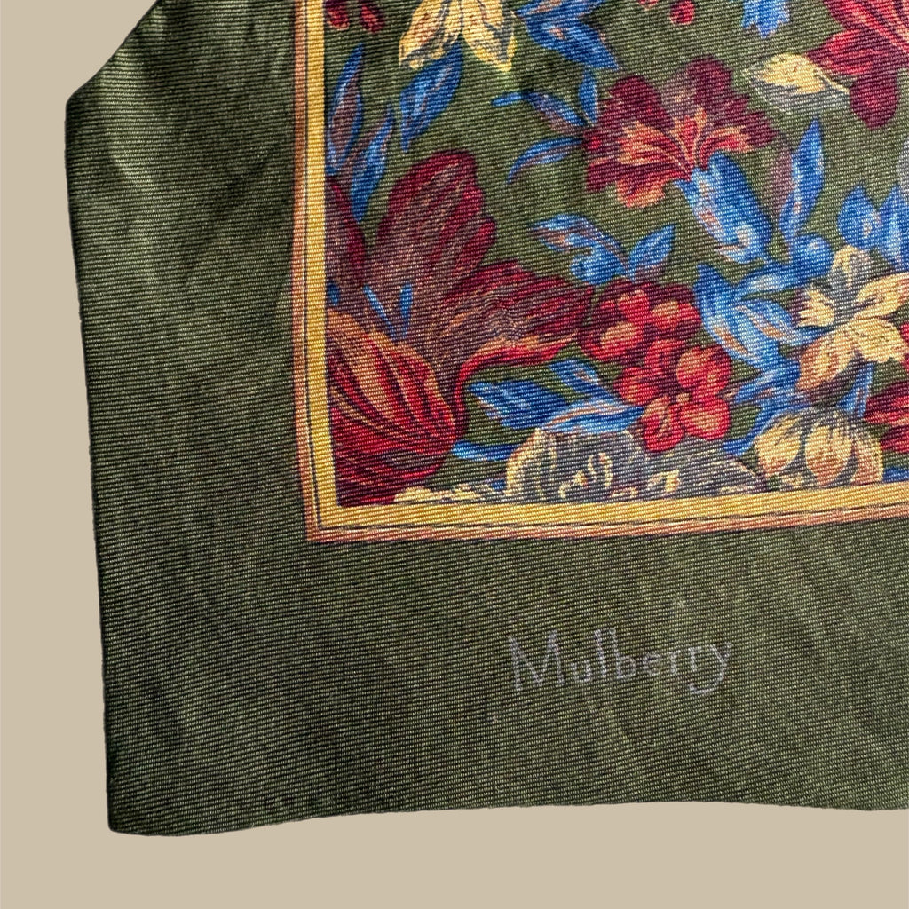 Vintage Mulberry England – Eksklusiv Cravat i 100 % Silke