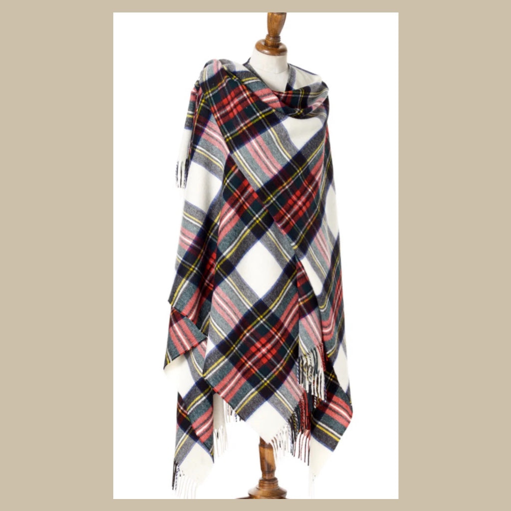 Bronte by Moon pledd Stewart tartan multi