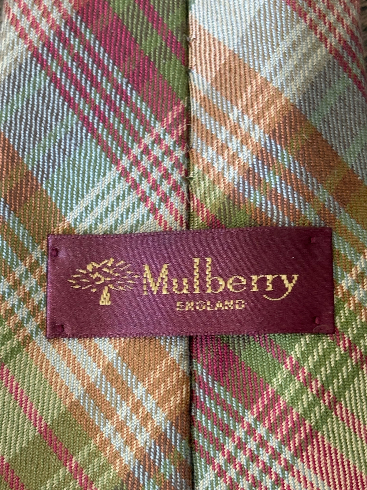 Vintage Mulberry-slips Tartan