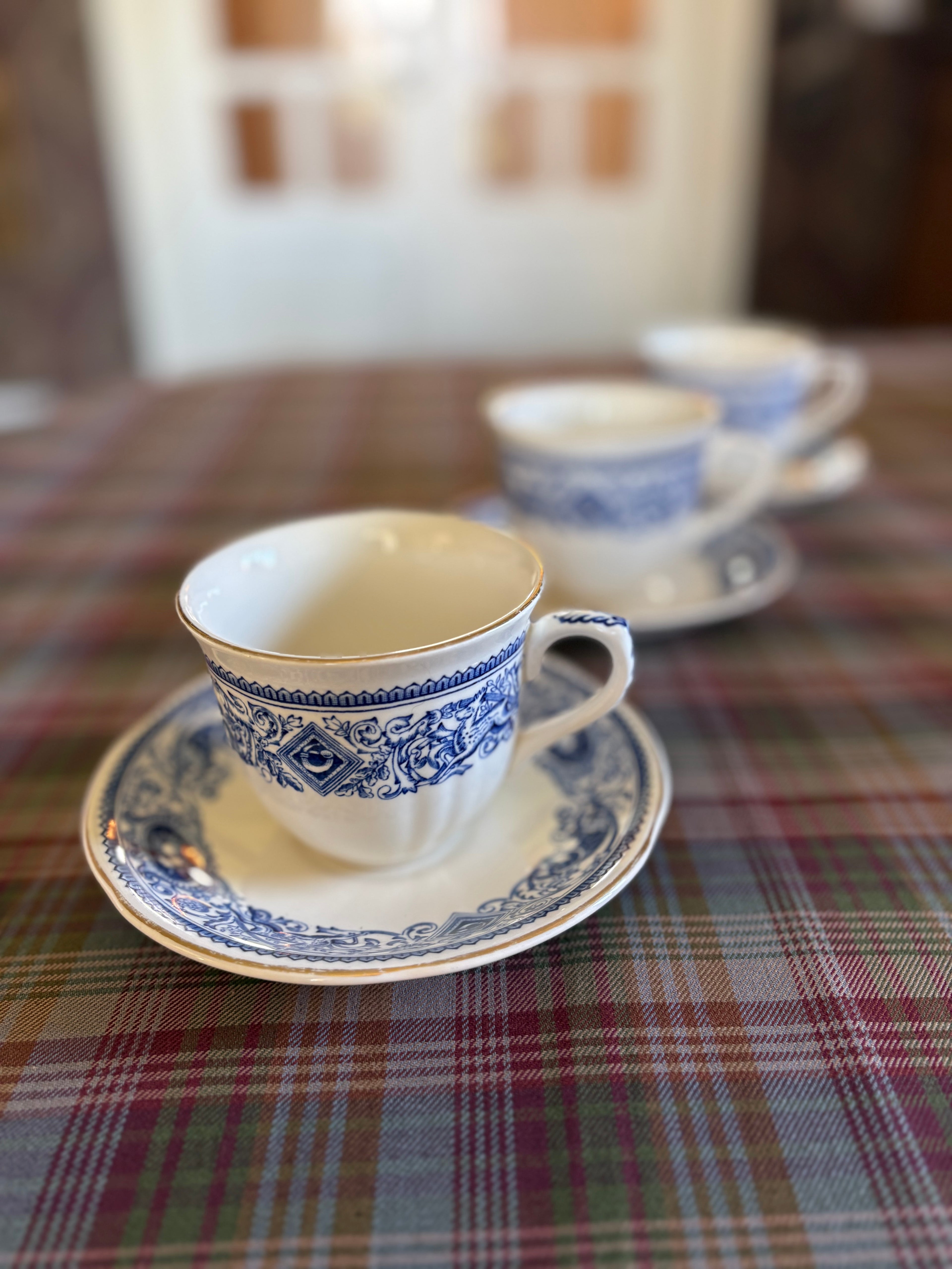 Vintage Mulberry Home kaffekopper med skål