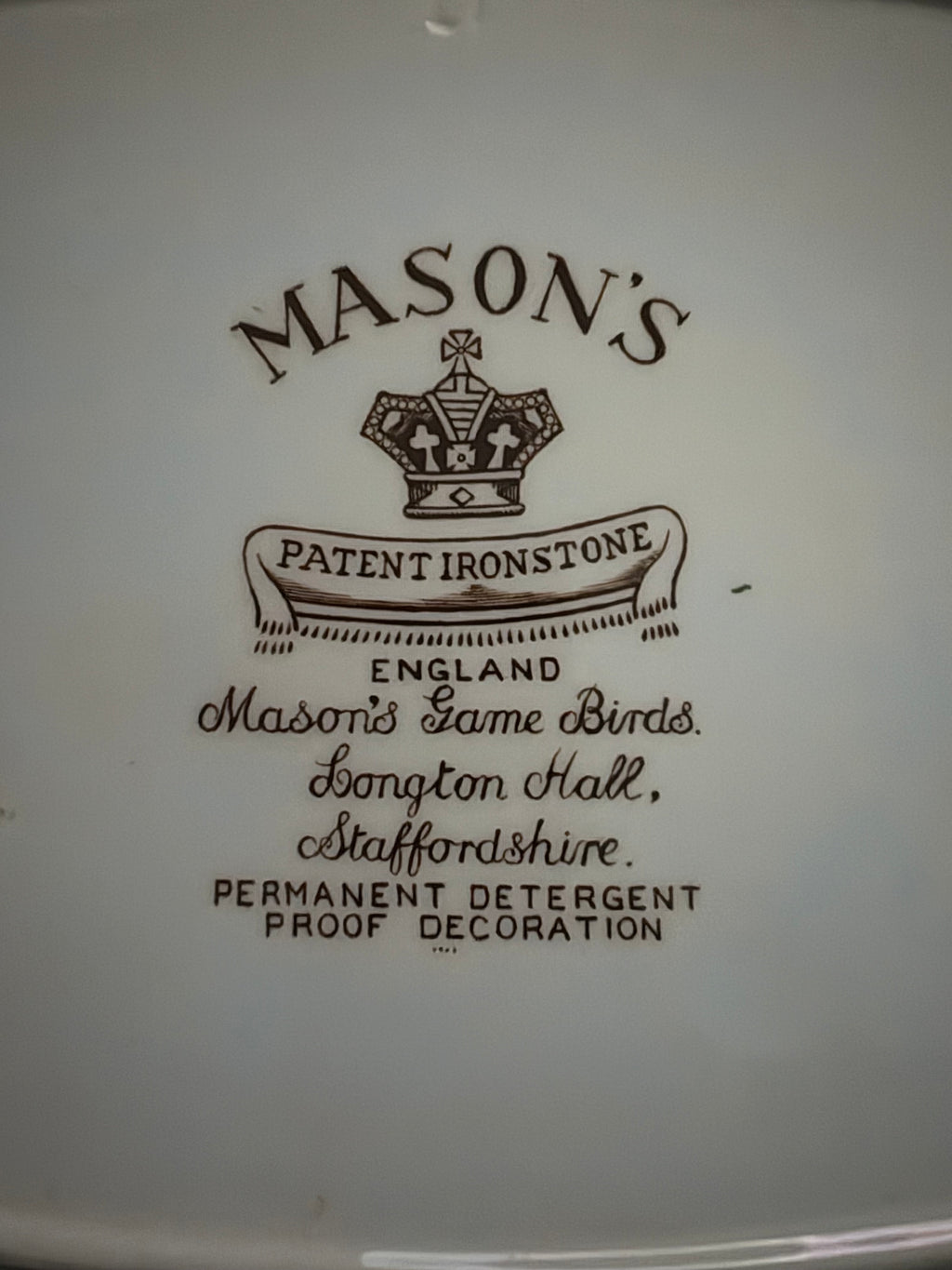 Fantastisk vintage serveringsfat fra Mason´s