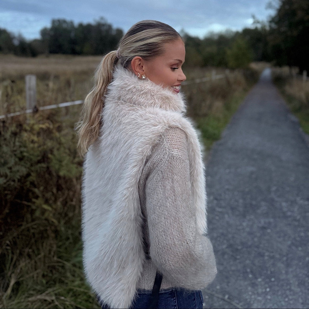 Posh faux fur mink gilet
