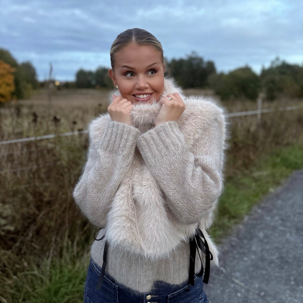 Posh faux fur mink gilet